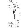 Пневматическая кнопка OMOIKIRI SW-01-GM 4996041