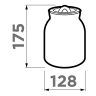 Банка для хранения OMOIKIRI CJ-01-OL керамика/OLIVE 4911408