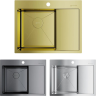 Мойка OMOIKIRI AKISAME 65-LG-L нерж.сталь/светлое золото 4973083