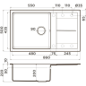 Мойка OMOIKIRI SUMI 86A-WG Artceramic/wind green 4997107